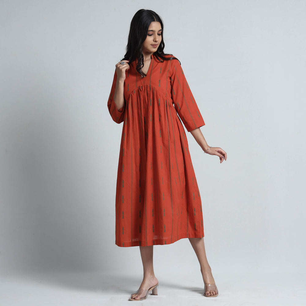 jacquard cotton dress