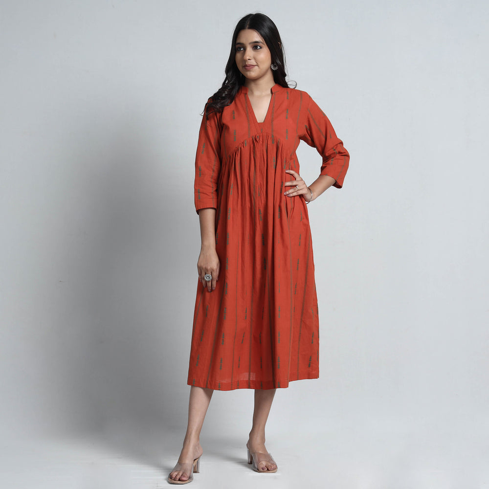 jacquard cotton dress