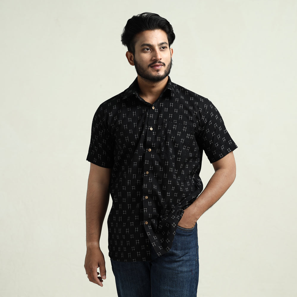 pochampally ikat cotton shirt 