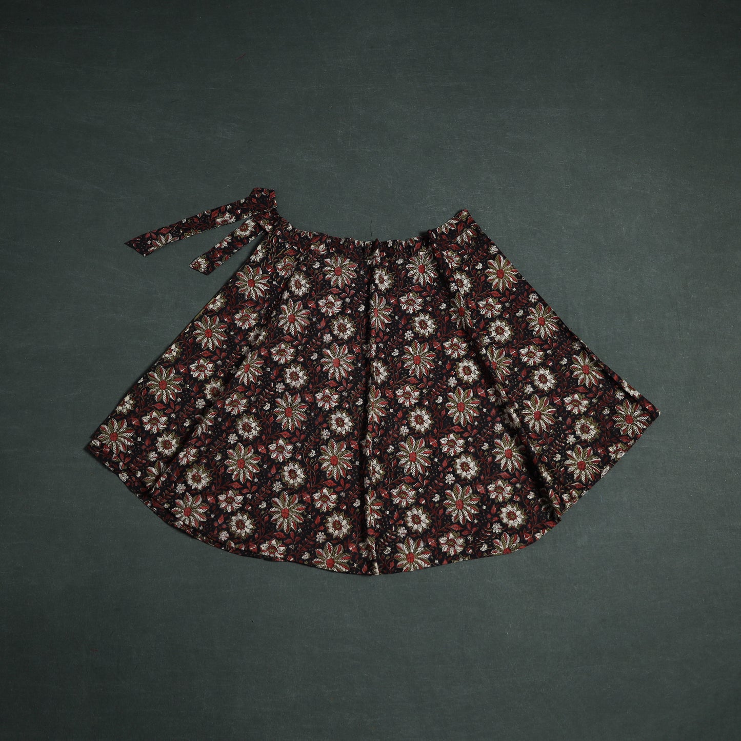 Bagru Hand Block Print Cotton Wrap Around Skirt 05