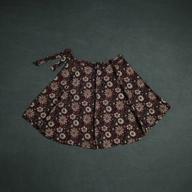 Bagru Hand Block Print Cotton Wrap Around Skirt 05