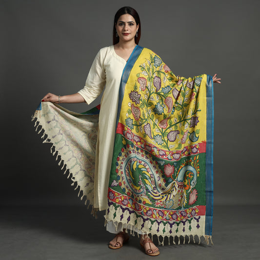 kalamkari handpainted dupatta