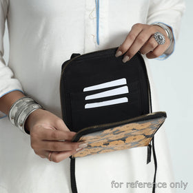  Handcrafted Embossed Leather Passport Holder Sling Bag 