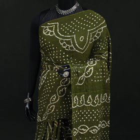 Kutch Bandhani Tie-Dye Cotton Saree 42