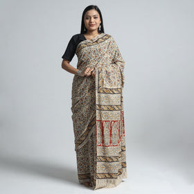 Designer Kalamkari Saree – Block Print & Pure Cotton