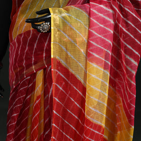 Tie-Dye Kota Doria Cotton Leheriya Saree 21