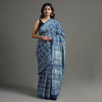 block printed saree