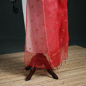 Kota Doria Cotton Embroidered Plain Dupatta 09