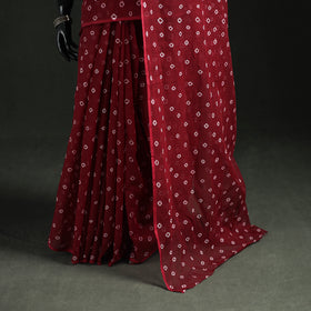 Bandhani Tie-Dye Kota Doria Cotton Saree 17
