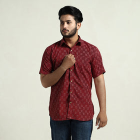 pochampally ikat cotton shirt 