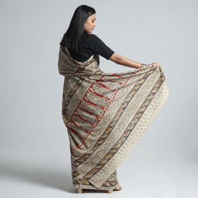 Designer Kalamkari Saree – Block Print & Pure Cotton