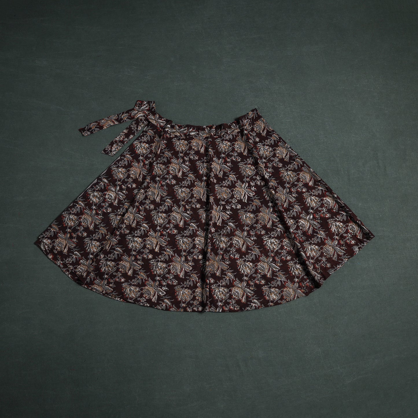 Bagru Hand Block Print Cotton Wrap Around Skirt 01
