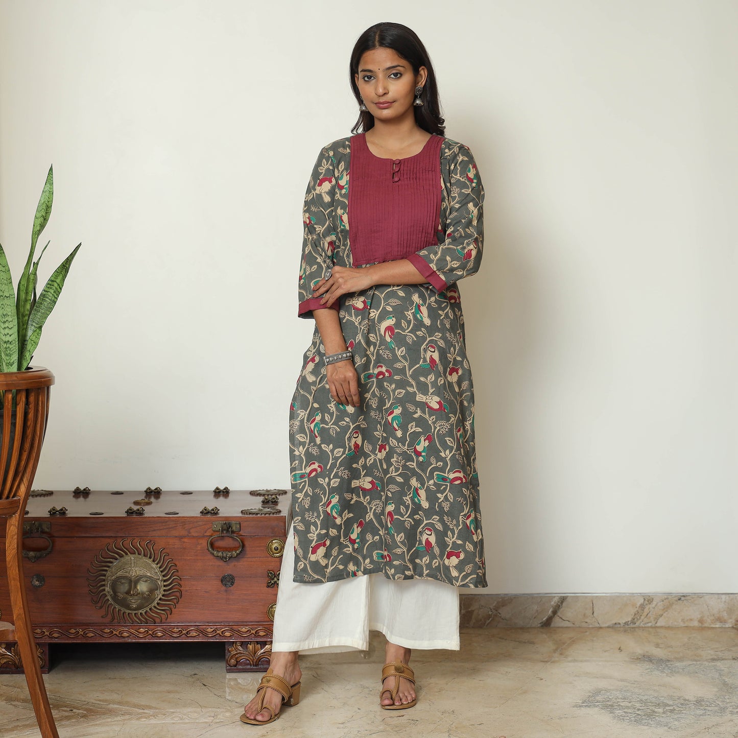 kalamkari printed kurta 