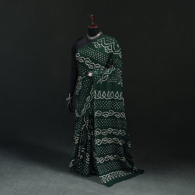 Kutch Bandhani Tie-Dye Cotton Saree 43
