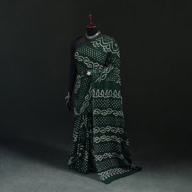 Kutch Bandhani Tie-Dye Cotton Saree 43