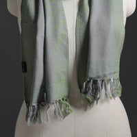 Green - Kumaun Handwoven Pure Merino Wool Scarf 250