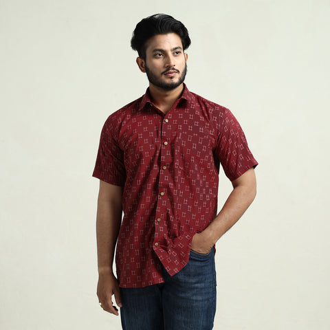 pochampally ikat cotton shirt 