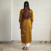 Yellow - Traditional Cotton Khun Straight Kurta for Women 10