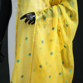 Kota Doria Cotton Embroidered Plain Dupatta 01