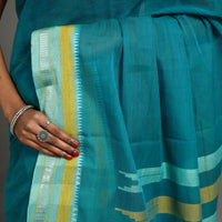 Green - Cresendo Cotton Handloom Saree 03