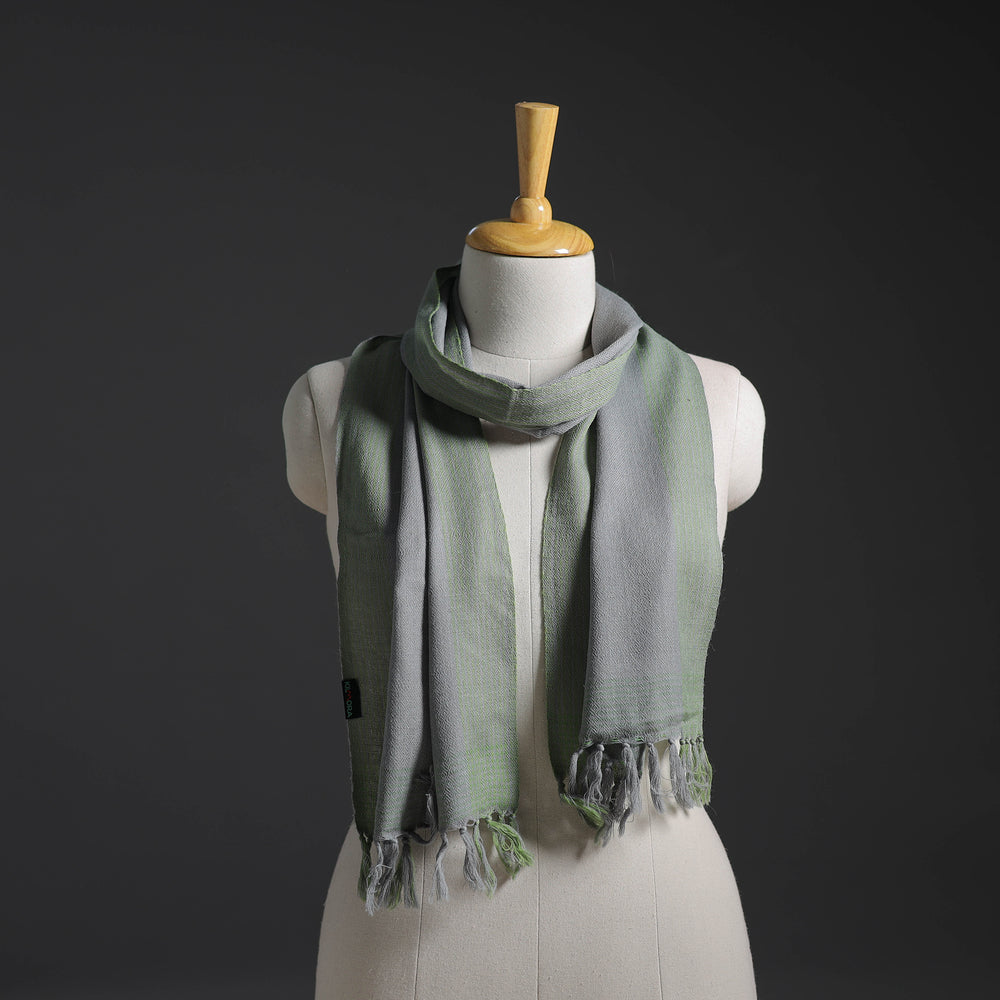 Green - Kumaun Handwoven Pure Merino Wool Scarf 250