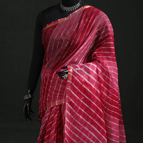 Tie-Dye Kota Doria Cotton Leheriya Saree 22