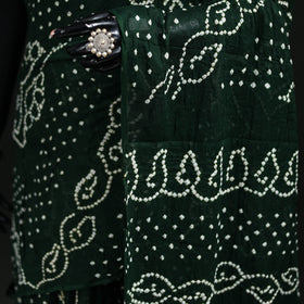 Kutch Bandhani Tie-Dye Cotton Saree 43
