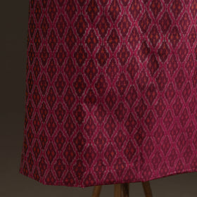 Pochampally Ikat Handloom Sico Unstitched Dress Material: Kurta with Mulberry Silk Dupatta 31
