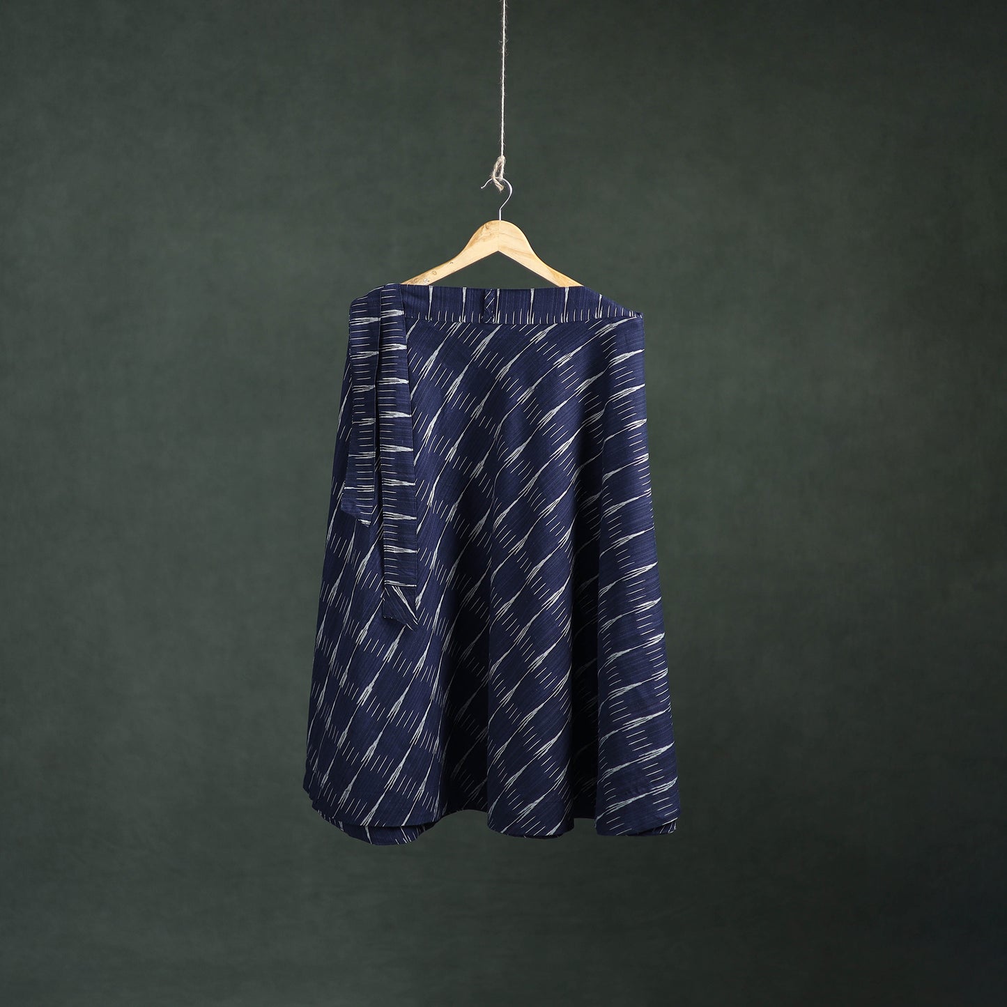 Pochampally Ikat Cotton Wrap Around Skirt 01