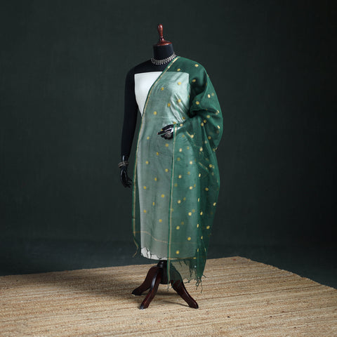 Kota Doria Cotton Embroidered Plain Dupatta 02