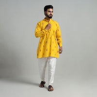 Cotton Short Jacquard Kurta for Men 05