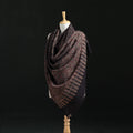 Ajrakh Hand Block Print Natural Dyed Handwoven Acrylic Wool Shawl 04