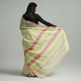  Srikakulam Handloom Jamdani Buti Cotton Saree with Tassels 