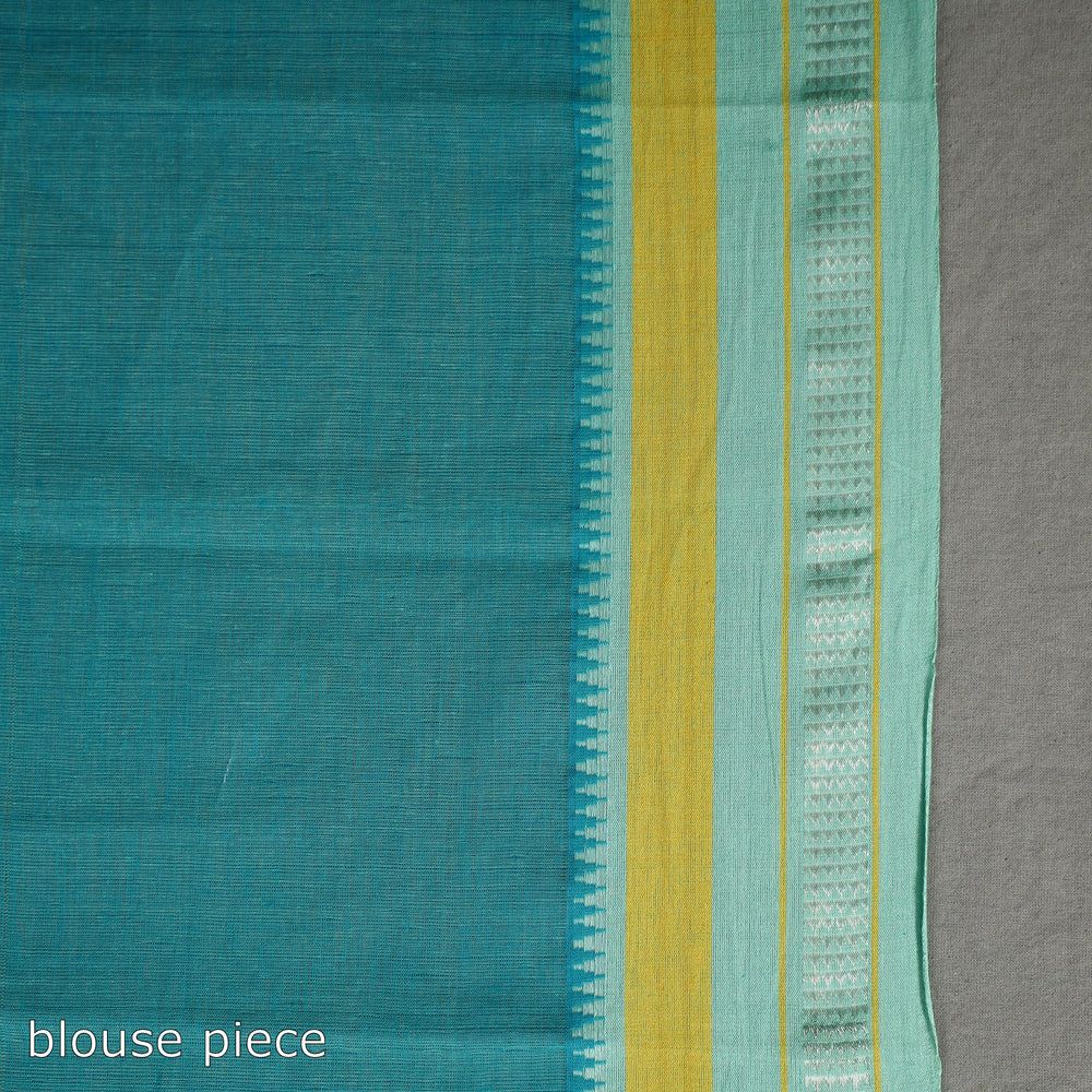 Green - Cresendo Cotton Handloom Saree 03