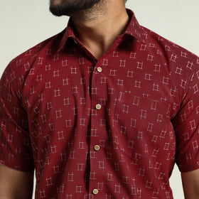 pochampally ikat cotton shirt 