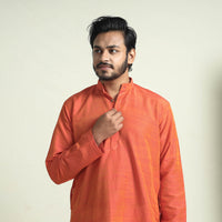 Plain silk men kurta