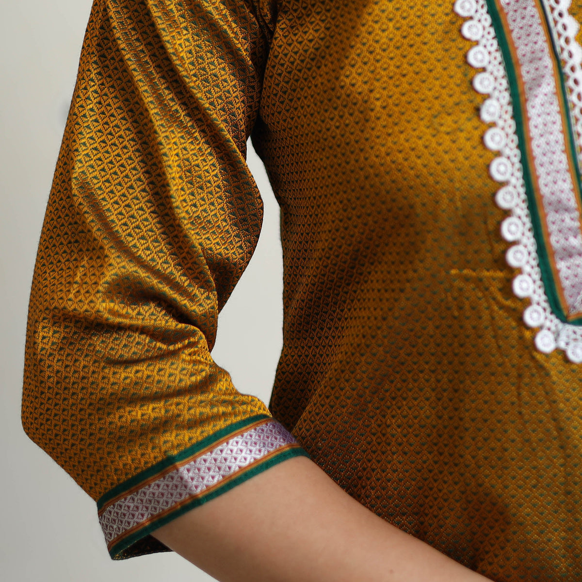 Yellow - Traditional Cotton Khun Straight Kurta for Women 10