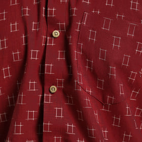pochampally ikat cotton shirt 