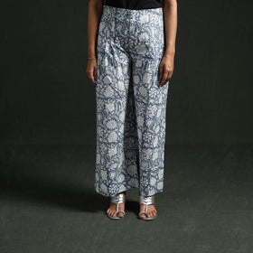 Sanganeri Hand Block Print Cotton Flared Palazzo 09