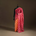 Chanderi Silk Leheriya Tie-Dye Saree with Zari Border 12
