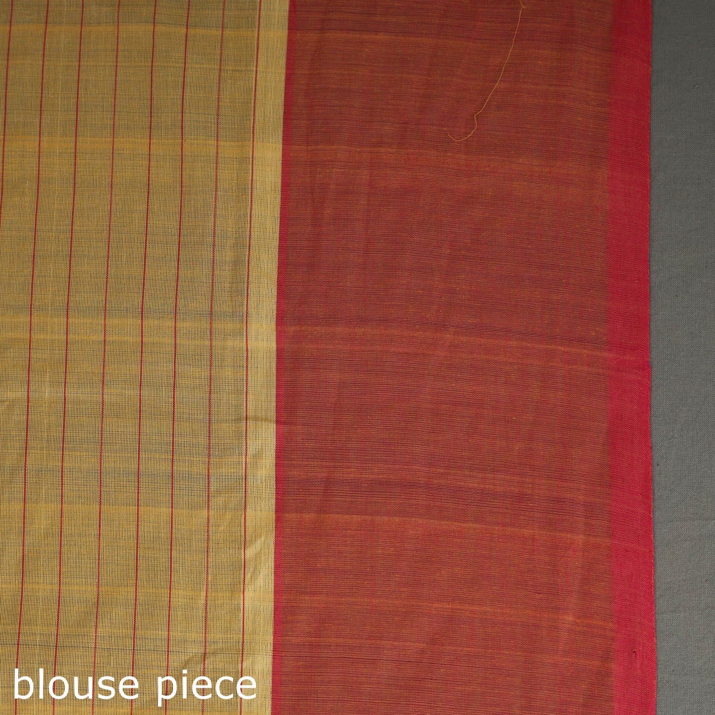 Orange - Traditional Venkatagiri Handloom Cotton Checks Saree 07