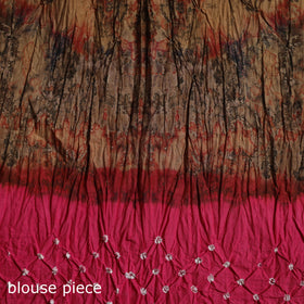 Kutch Tie-Dye Shibori Bandhani Cotton Saree with Blouse Piece 30