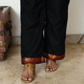 Black - Dharwad Cotton Kurta with Palazzo & Dupatta Set 21