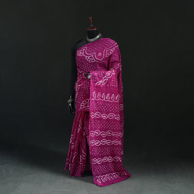 Kutch Bandhani Tie-Dye Cotton Saree 44