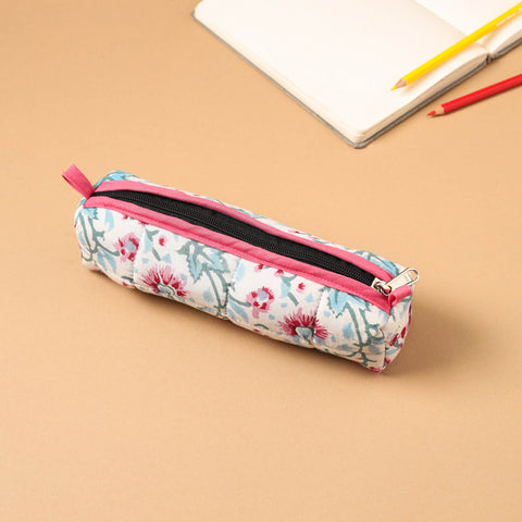 Handcrafted Quilted Cotton Pencil Pouch 02