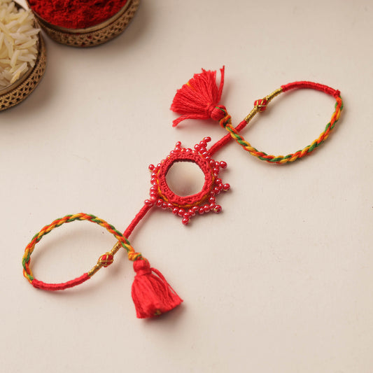 Mirror & Beadwork Rakhi