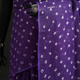 Bandhani Tie-Dye Kota Doria Cotton Saree 19