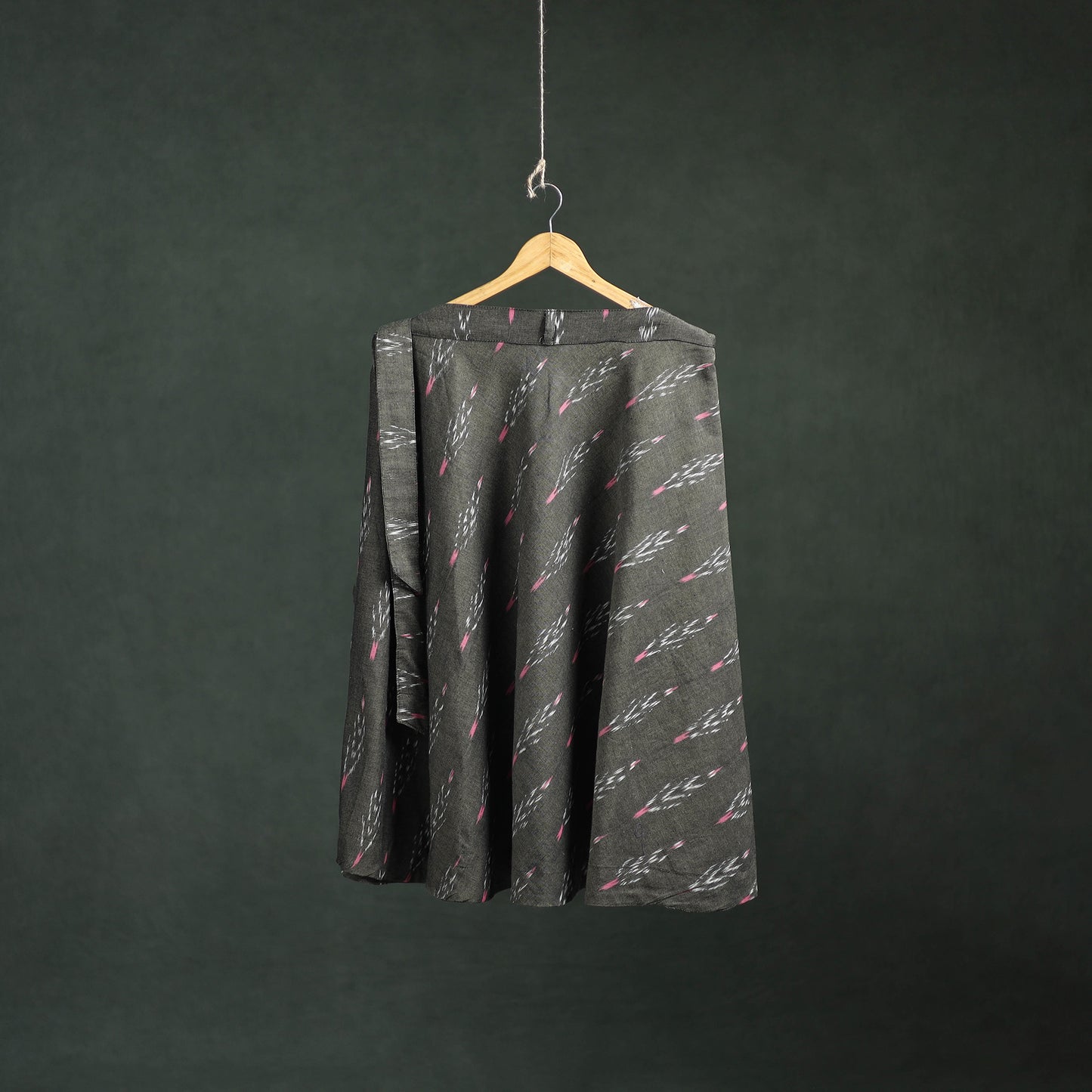 Pochampally Ikat Cotton Wrap Around Skirt 03