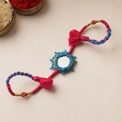 Mirror & Beadwork Rakhi