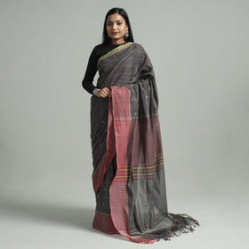  Srikakulam Handloom Jamdani Buti Cotton Saree with Tassels Online at iTokri.com